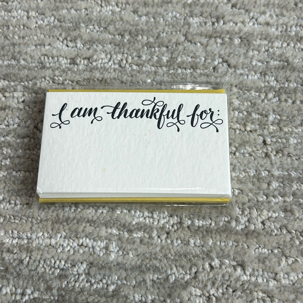 10 - I am thankful for: cards & envelopes Thanksgiving